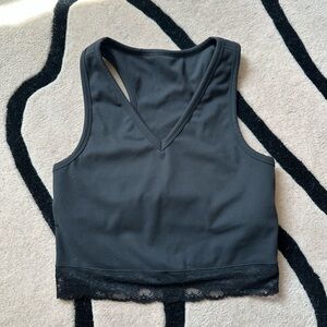 Terez Black Cropped Tank